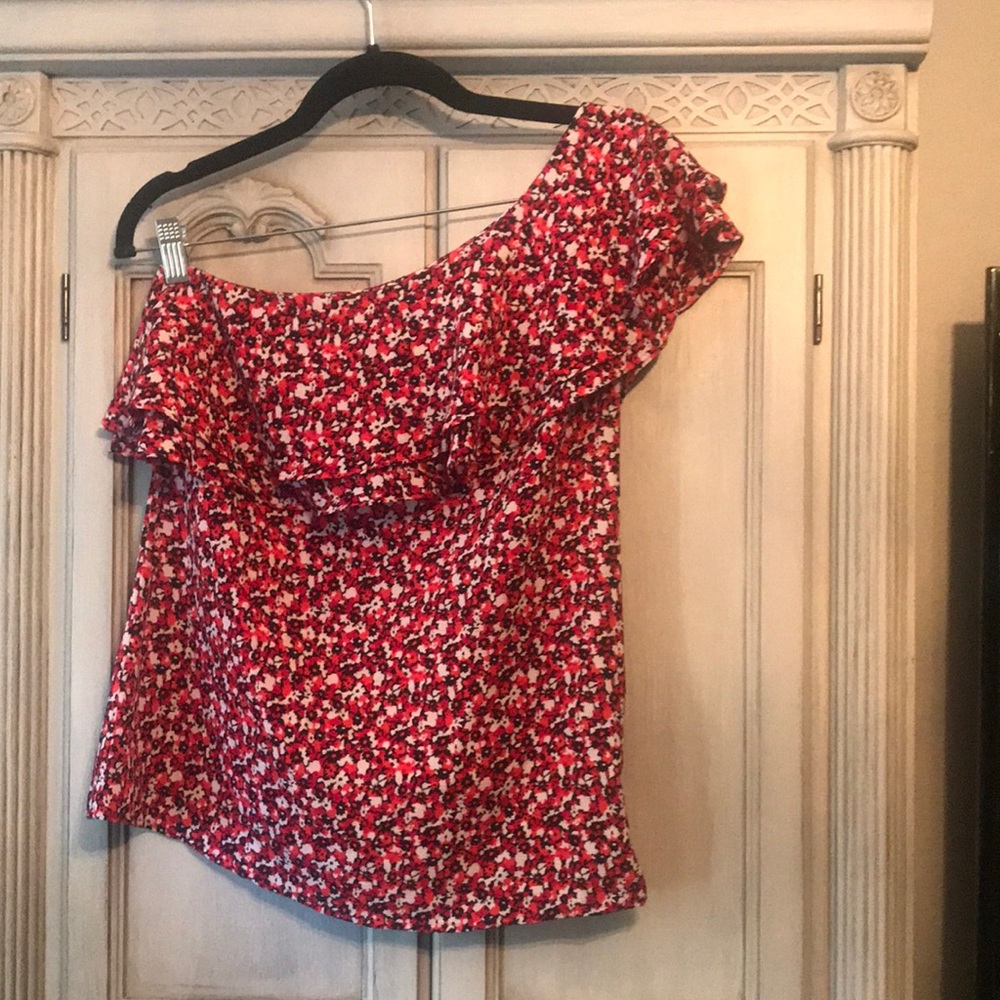 MK one shoulder blouse 🌺